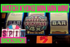 Her luck has arrived! 1st spin big win then back to back wheel of fortune spins beginners luck or what?