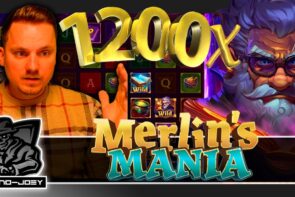 Merlin's Mania Crazy 1200X Big Win Casino Joey