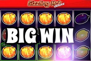 Sizzling Hot Deluxe Big Win Casino Slot Machine Novomatic 77777