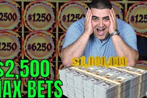Big Win $1,000,000 Live and $2,500 Max Bet - Biggest Slot Play Ever on YouTube History