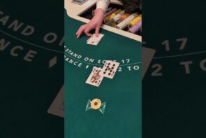 The first blackjack hand worth $1,000 at the casino leads to a big win.