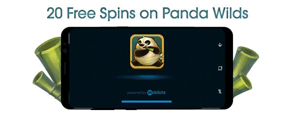 20 Free Spins på Panda Wilds