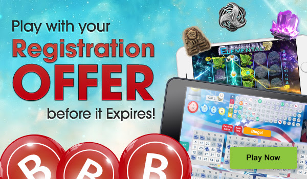 Play with your registration offer at Downtown Bingo before it expires!