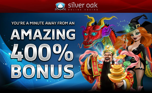 Din 400% Bonus väntar fortfarande på dig hos Silver Oak!