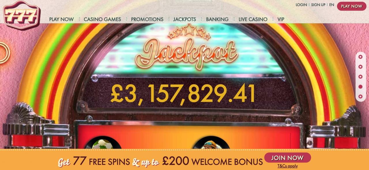  777casino bonus