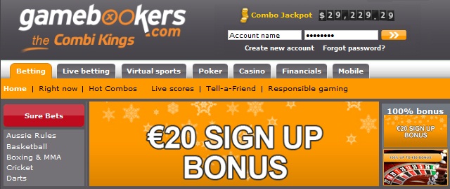 gamebookers casino bonus