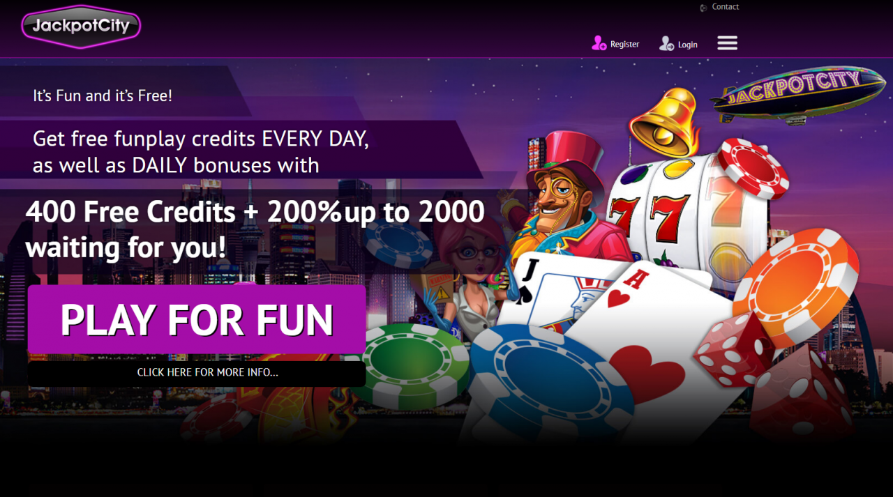 20 free spins on Avalon Slot. jackpot city