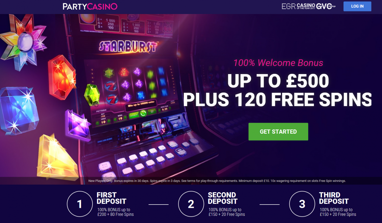 Tours gratuits 40 sur Party Casino