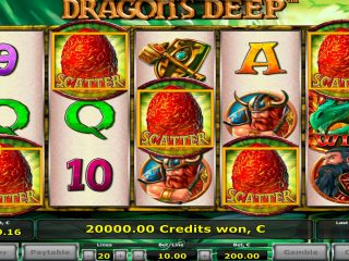 Dragons deep casino slot big win!!! 5 scatters!!!  Win €40.000!