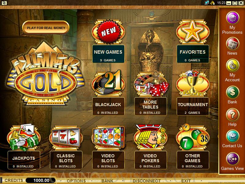 Casino Welcome Bonus at Mummys Gold Casino. 100% Match Welcome up to 0.