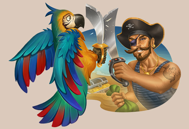 10 freespins in Pirate’s Charm