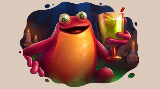 20 freespins in Frog Grog