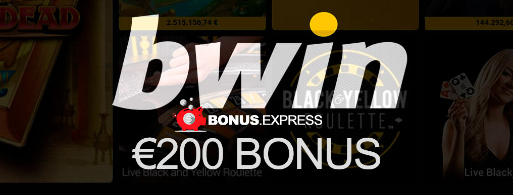 Join the bwin Casino and get started with an incredible 100% Welcome Bonus worth up to EUR 200.